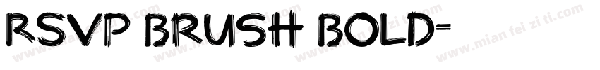 RSVP Brush Bold字体转换